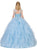Dancing Queen - 1272 Beaded Sweetheart Ruffled Quinceanera Gown in Blue