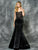 Colors Dress - 1578 Embellished Sweetheart Mermaid Dress in Black