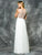 Colors Dress - 1586 Beaded Chiffon A-Line Long Dress in White