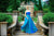 Colors Dress - 1645 Ruched Semi-sweetheart A-line Dress in Blue and Green