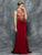 Colors Dress - 1649 Sleeveless Beaded Trumpet Gown in Red