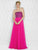 Colors Dress - 1654 Beaded Semi-sweetheart A-Line Dress in Pink
