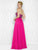 Colors Dress - 1654 Beaded Semi-sweetheart A-Line Dress in Pink