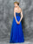Colors Dress - 1654 Beaded Semi-sweetheart A-Line Dress in Blue
