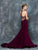 Colors Dress - 1674 Embellished Halter Trumpet Gown in Red