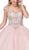 Dancing Queen - 1276 Jeweled Queen Anne Quinceanera Ballgown In Pink