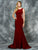 Colors Dress - 1712 Scroll Embellished Jersey Dress in Red