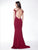 Colors Dress - 1726 Halter Embellished Long Dress in Red