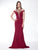 Colors Dress - 1726 Halter Embellished Long Dress in Red