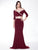 Colors Dress - 1728 Two-Piece V-Neck Trumpet Dress in Red