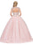 Dancing Queen - 1276 Jeweled Queen Anne Quinceanera Ballgown In Pink