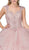 Dancing Queen - 1278 Sweetheart Cap Sleeves Ruffled Quinceanera Gown in Pink