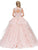 Dancing Queen - 1278 Sweetheart Cap Sleeves Ruffled Quinceanera Gown In Pink