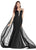 Ashley Lauren - 1279 Mermaid Evening Dress with Cape in Black