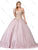 Dancing Queen - 1280 Beaded Appliques Quinceanera Dress In Pink