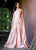 Ashley Lauren - 1283 A-Line Brocade Evening Dress in Pink
