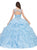 Dancing Queen - 1283 Sleeveless Bejeweled Ruffled Quinceanera Ballgown In Blue