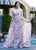Ashley Lauren - 1284 Embroidered Stretch Knit Evening Dress in Pink