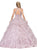 Dancing Queen - 1285 Embellished Halter Ruffled Quinceanera Ballgown In Pink
