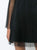 Aidan Mattox - MN1E202454 Floral Lace Long Sleeve Pleated A-line Dress In Black