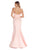 Ashley Lauren - 1288 Halter Top Satin Prom Dress in Pink