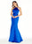 Ashley Lauren - 1288 Halter Top Satin Prom Dress in Blue