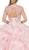 Dancing Queen - 1288 Bedazzled Bateau Ruffled Quinceanera Ballgown In Pink