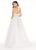 Ashley Lauren - 1291 Beaded High Low Evening Dress in White