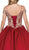Dancing Queen - Appliqued Off-Shoulder Evening Gown 1291 In Red