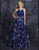 Nina Canacci - Long Halter Neck Prom Dress with Detailed Beading 1291 in Print