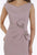 Gia Franco - 12921 Embellished Bateau Trumpet Dress With Slit In Brown