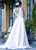 Ashley Lauren - 1294 Pleated Satin Ball Gown in White