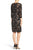 Adrianna Papell - Lace Illusion Bateau Neck Dress AP1D100050 in Black and Pink