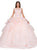 Dancing Queen - 1297 Floral Lace Jewel Layered Quinceanera Ballgown In Pink
