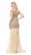 Colors Couture - J017 Embellished Illusion Jewel Sheath Dress In Neutral