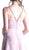 Cinderella Divine - 1009 Beaded V-neck Chiffon A-line Dress In Purple