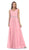 Jeweled V-Neck Chiffon A-Line Prom Dress