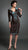 Daymor Couture - Ruffled V Neck Lace Cocktail Dress 214 in Brown