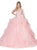Dancing Queen - 1301 Embellished Sweetheart Ruffled Ballgown in Pink