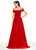 Ashley Lauren - 1301 Off the Shoulder Velvet Ball Gown in Red
