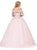 Dancing Queen - 1303 Crystal Beaded Off-Shoulder Quinceanera Ballgown in Pink