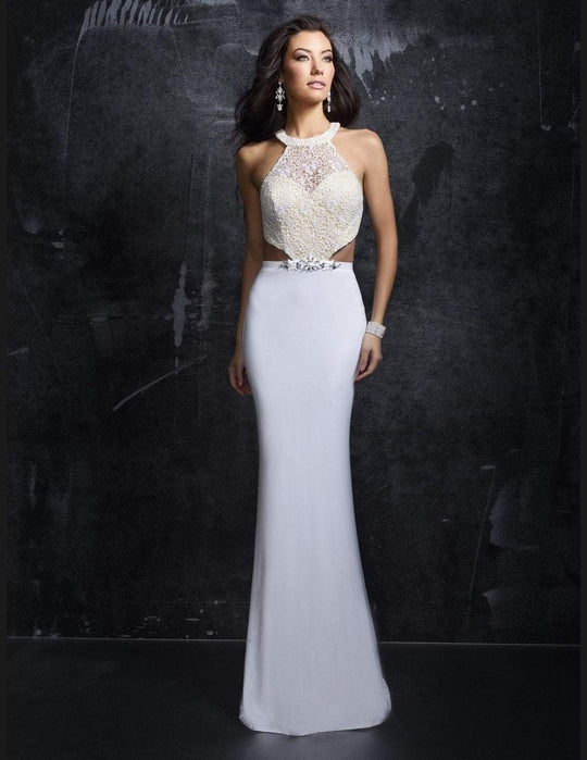 Long Prom Dress with Lace Bodice 1304