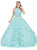 Dancing Queen - 1310 Two Piece Beaded Lace Halter Quinceanera Ballgown in Green