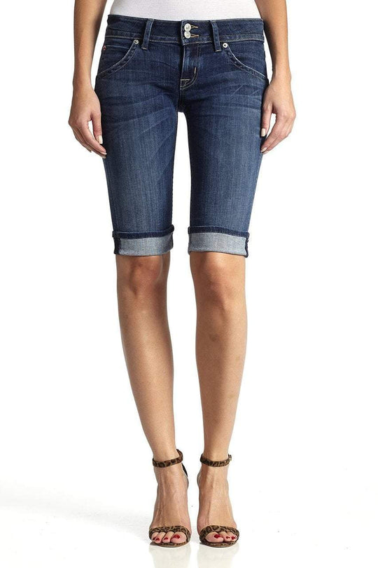 Hudson Jeans - Palerme Knee Cuffed Short  in Blue
