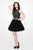 Primavera Couture - Embellished Halter Two-Piece Dress 1315 in Black