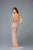 Scala - 60003 Beaded Illusion Bateau Sheath Dress In Multi-Color