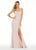 Ashley Lauren - 1320 Spaghetti Strap Jersey Prom Dress in Pink
