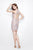 Primavera Couture - Sequined Illusion Dress 1323 in Pink