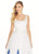 Ashley Lauren - 1323 Embroidered Lace Applique Tulle Ballgown in White and Blue