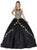 Dancing Queen - 1326 Gilded Illusion Halter Quinceanera Ballgown In Black